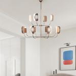 Modern led glass ball nordic light monkey lamp hanglampen lumiere kitchen LEAF