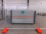 Temporary Chain Link Fence Post Base / Temporary Steel Fencing Industrial Style