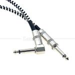 1M 3M 5M 1/4 Inch TS Jack Right Angle Music Instrument Bass Amplifier Pedal