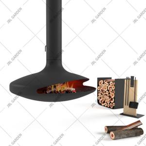 China Decorative Wood Burning Fire Pits Heater Suspended Wood Stove on sale