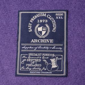 Wholesale White Center Fold Cotton Neck Woven Garment Labels Main Lables from china suppliers