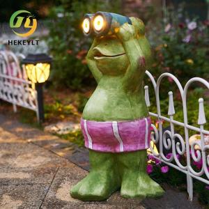 Wholesale Solar Frog Light Outdoor Resin Animal Decoration Resin Crafts Garden Yard Garden Landscape Decorative Lights from china suppliers