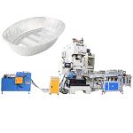 Semi Automatic Aluminum Foil Fast Food Box Making Machine Disposable Container