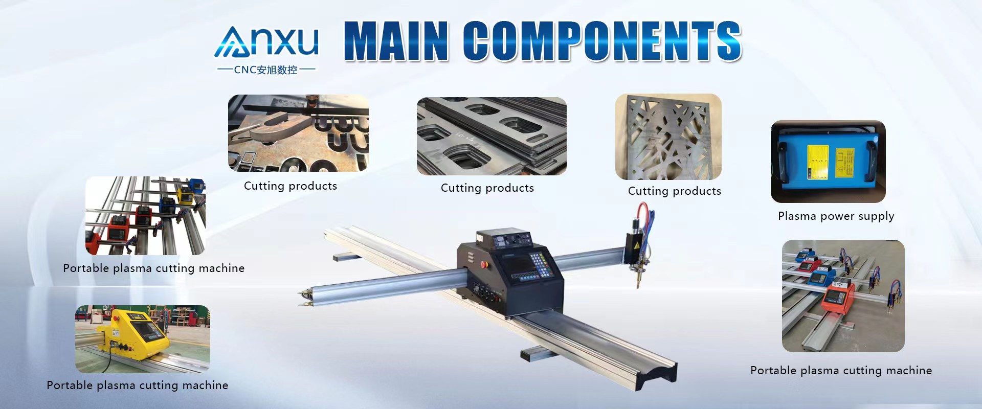 180W 71KG Portable CNC Plasma Tube Cutting Machine 220V 50Hz