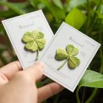Eco-Artisan Clover Iron-Ons - Embroidered Wisdom & Natural Harmony