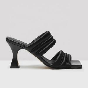 Wholesale Square Open Toe Size 9 Women High Heel Sandals Slip On Thin Heel from china suppliers