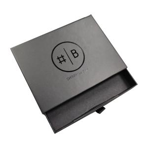 Wholesale Fancy Magnet Box Hard Flat Luxury Folding Storage Black Gift Box with Customer's Logo from china suppliers