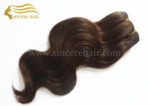 Wholesale 35 CM Body Wave Hair Weft Extensions, 14&quot; Brown Remy Human Hair Weft Extension For Sale from china suppliers