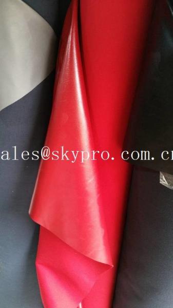 Waterproof HIgh Light Solid Color 100% PU Synthetic Leather Easily Clean