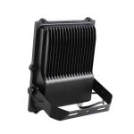 80W 100V Black Waterproof LED Flood Lights With U Bracket