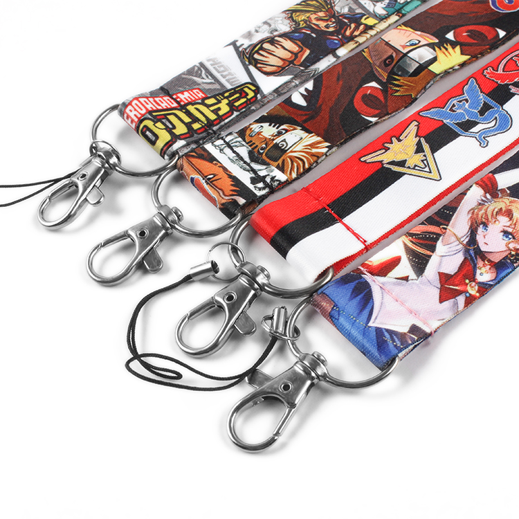 Customized Plastic Lanyard String Badge Clip Sublimation Printed 25mm Thick
