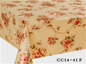China PVC Film Washable Table Cloth Embossed Clear Plastic Table Cover 1.37m Width on sale