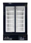 High Efficient Shop Sliding Door Frozen Food Display Freezer Built In System