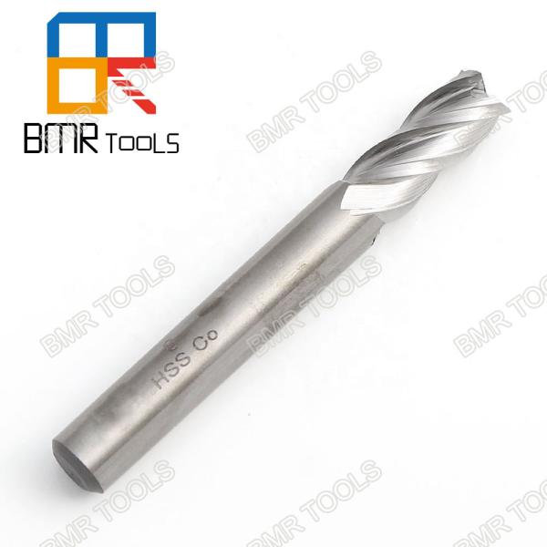 BMR TOOLS High Quality 4 Flutes 8mm HSS/Co End Mill For Aluminum Milling DIN 844