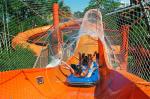 Roller Coaster Water Park Slide Fiberglass Customized Color With Two Riders