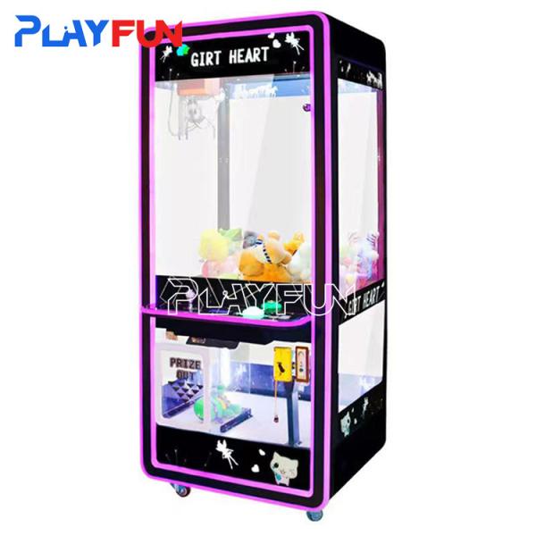 Mini big fun stuffed plush toys crane claw machine arcade indoor games coin