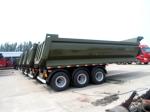 3 Axles Heavy Mechanical Suspension Trailer Rear Dumping Truck Trailers with 9t