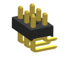 Wholesale 3.96mm Pitch Right Angle Pin Header Connector PA6T Gold Plated Automotive from china suppliers