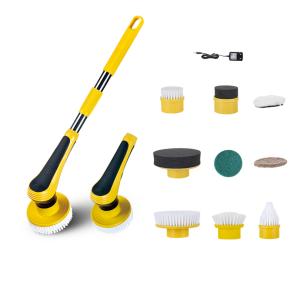 Wholesale 300rpm Electric Spin Scrubber Adjustable Extension Handle Cleaning Tools from china suppliers
