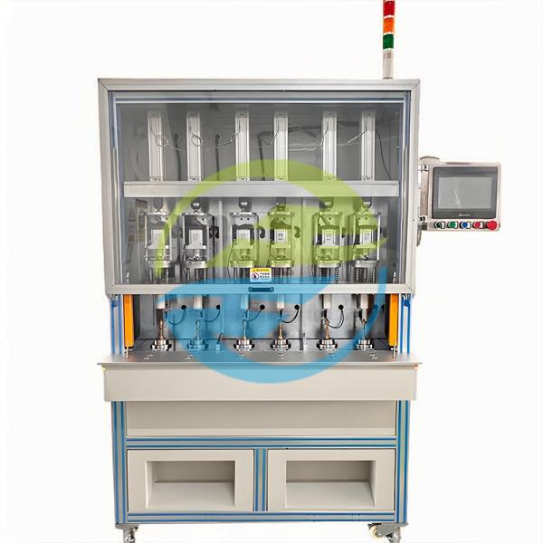 Copper Valve Core Air Tightness Testing Machine 6 Stations 0 - 0.6Mpa Leak