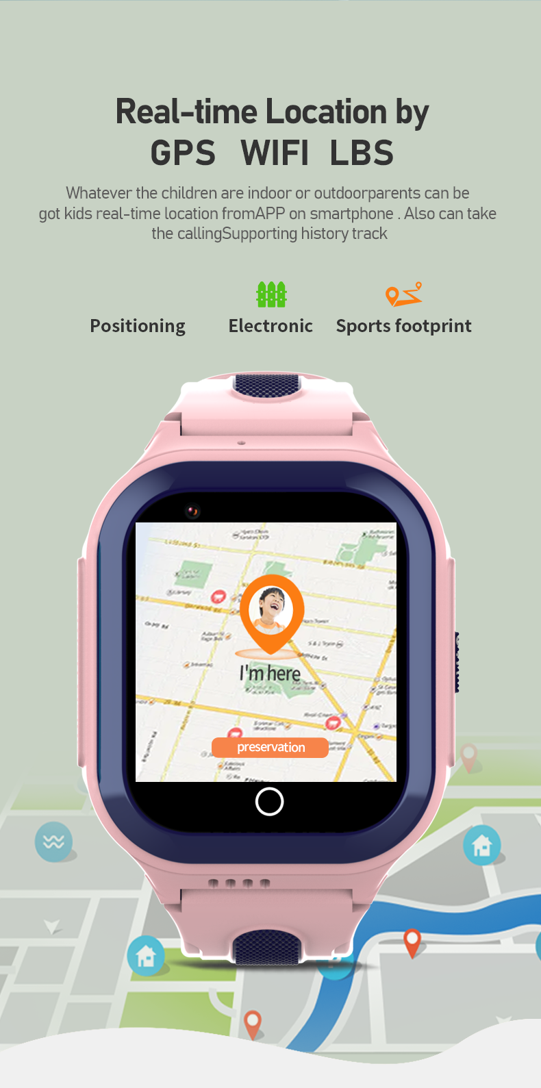 Eraysun Kids Boys Smart Watch 4G With Sim Card 1000mAh GPS WIFI Location Tracker SOS Video Call IP67 Smart Watch for Children
