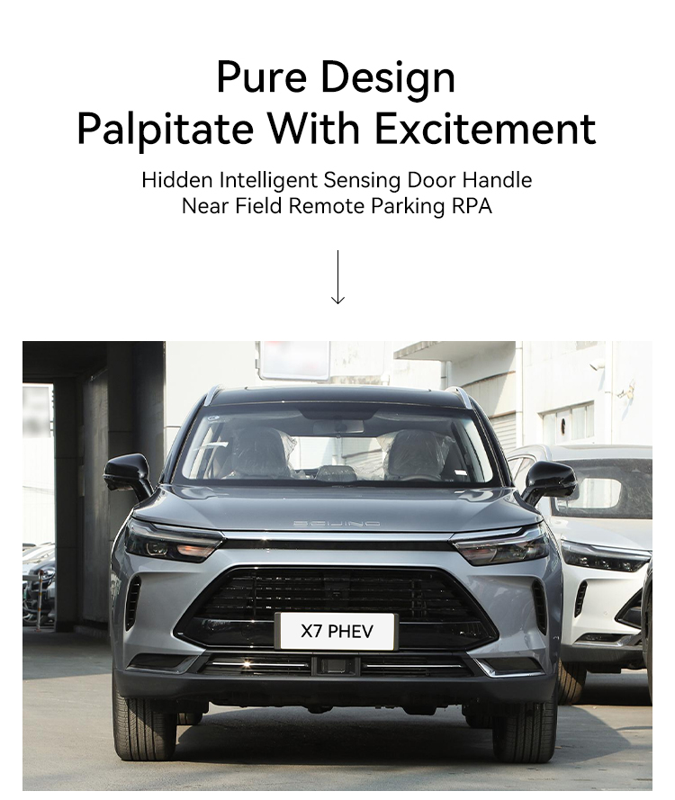 180km/h Maximum Speed 1.5T Engine Beijing X7 PHEV Hybrid Car 0km 4 Four Wheel Electric Vehicle Left Hand Drive Ev Car