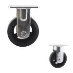OEM 125mm Heavy Duty Casters 200kg Capacity Fixed Plate Caster Wheel Manufacture
