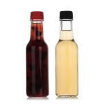 150Ml 250Ml 5Oz Woozy Salad Hot Sauce Glass Bottles Mini With Leakproof Black
