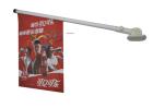 Waterproof Vinyl Wall Mounted Flag Pole / Colorful Flag Pole Mounting Kit