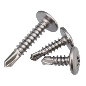 Wholesale NXF ASTM DIN JIS A240 316Ti/0Cr18Ni12Mo2Ti ST3.5-ST5 Cross Recessed Flat Head Self Tapping Bolt Round Head Drilling Screw from china suppliers