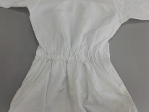 Wholesale Polyester Lightweight ESD Cleanroom Coverall Long Sleeve White Size S - 5XL from china suppliers