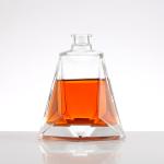 Unique Super Flint Glass Customized Sealing Type Bottles for Brandy Vodka Gin