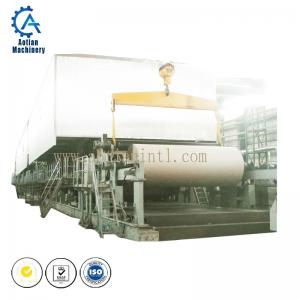 China 1575mm finely processed fluting paper making machine for recycling waste paper on sale