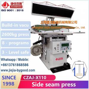China Aluminium Side Seam Shirt Pressing Machine Electric Heat For Wrinkle Free Seam Sealing on sale