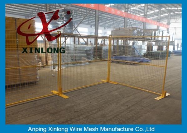 Portable Chain Link Fence , Temporary Wire Fencing Metal Iron Material
