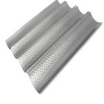 RK Bakeware China Foodservice NSF Aluminum 3 Grooves French Bread Baguette