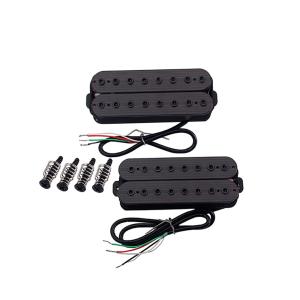 Wholesale Alnico V 8 Strings Humbucker Pickups Adjustable Hexagon Nut Double Coil Pickup Set Vintage from china suppliers