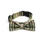 1.5cm 0.59 Inch Comfortable Bow Tie Ribbon Dog Collars With Nameplate Korea