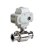 DC24V 3PC Stainless Steel Thread Type Electric Actuator Control Ball Valve