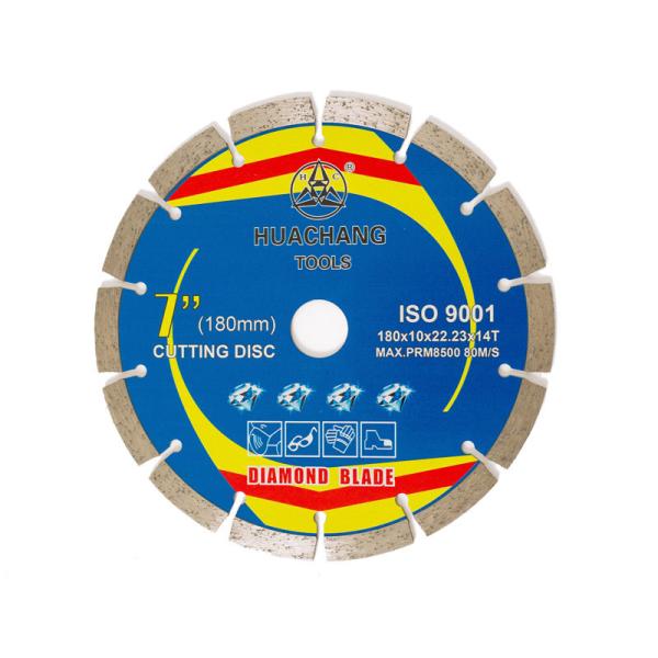 180×1.6/2.2×10×22.23×14T Concrete Cutting Wheel For Grinder 180mm Diamond Tile
