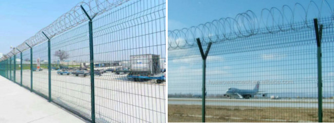 5mm Corrosion Resistant No Climb Security Fence For Airport