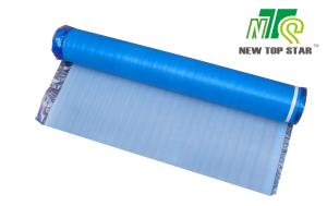China 20kg/m3 Thermal Insulation Laminate Flooring Underlayment With Blue Single Foam on sale