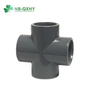Wholesale Water Supply Pn16 PVC Pipe Fitting Four Way Tee Cross Tee Connector Equal for Plumbing from china suppliers
