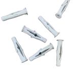 Bright Finish Plastic Insulation Ribbed Wall Anchors In 60mm Diameter