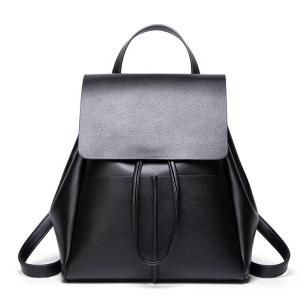 Wholesale Latest Hot Drop Shipping Women Classic Casual Students Custom Logo Leather Backpack Bag from china suppliers