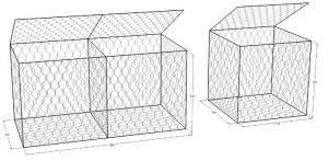 Wholesale 3.5mmx80x100mm Gabion Wire Mesh / Galvanized Gabion Box 2x1x0.5Mx2.7mm from china suppliers