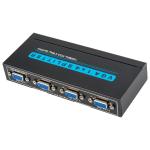 Black 1920x1200 150MHz 1x4 VGA Splitter