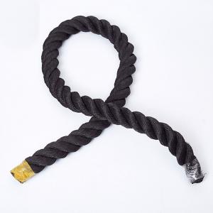 China Black 3 Strand Twisted Rope PP Nylon High Breaking Strength Coil Package on sale
