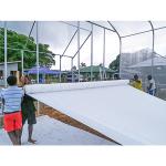 Durable Poly Film Covering Single Span Greenhouse With Umbrella Style Roof