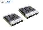 Three Ports QSFP28 Connector Cage EMI Spring Press Fit Mount Type